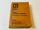 Factory Caterpillar Cat Parts Book Manual Catalog Motor Grader 140G 72V 81V 3N