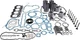 Overhaul Rebuild Kit for Mitsubishi Engine S4S Massey Ferguson Tractor MF2430ST