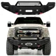 Vijay Front Bumper W/Winch Plate&LED Lights For 11-16 Ford F250-F550 Super Duty