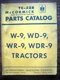 IH Farmall Mccormick International W9 WD9 WR9 WDR9 Parts Manual