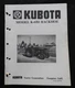 1980s KUBOTA L225 L245 TRACTOR "K-650 BACKHOE" OPERATOR & PARTS CATALOG MANUAL