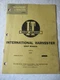 1961 IH International Harvester B-275  Tractor Shop Service Manual