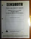 Kubota B9310 Front PTO Clutch for B5100 B6100 B7100 Tractor Owner & Parts Manual