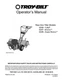 Owner&rsquo;s Manual Troy-Bilt Rear Tine Rototiller - for Models 630B, 634B & 634F