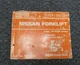 Nissan KH02 Series PD40K P50K P50KLP PD50K Forklift Shop Service Repair Manual