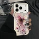 Butterfly Soft edge Cover For iPhone 17 16 Pro Max Air 15 14 13 12 IMD Hard Case