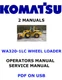 KOMATSU WA320-1LC WHEEL LOADER SERVICE REPAIR OWNERS MANUALS PDFS ON USB
