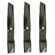 3 Toothed Blades fit Fits John Deere Tractor LX280 LX288 X340 X465 M143520 54"