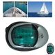 12V LED Navigation Sailing Light Stainless Steel Marine Yacht Green Car Auto