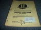 I&T Massey-Ferguson MF205 MF210 MF220 Tractor Service Repair Manual PN MF-37 xo