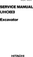 HITACHI UH083 UH083LC EXCAVATOR SERVICE MANUAL