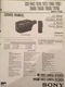 Sony Service Manual CCD-TR42 /TR70/TR80/TR82/TR400/TR430/TR550/TR750  SEE BELOW