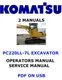 Komatsu PC220LL-7L Hydraulic Excavator Parts Service Shop Operators Manual PDF