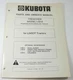 Kubota L5510 Trencher For L245DT Tractors Parts Owners Manual Book S/N 5510-101