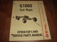Gehl G 1060 Farm Wagon Operator's And Service Parts Manual No. 903294