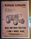 Minneapolis-Moline M602 M604 Tractor Repair Parts Catalog Manual R-2086 + Supp't