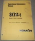 KOMATSU SK714-5 SKID STEER LOADER OPERATION & MAINTENANCE BOOK MANUAL 37AF00004-