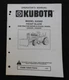GENUINE KUBOTA G3200 G4200 G5200 TRACTOR "G2000 FRONT BLADE" OWNERS PARTS MANUAL