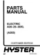 Hyster A20XL A25XL A30XL A203 Electric Forklift Parts Catalog Manual PDF