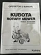 Kubota Rotary Mower RCK60D-26BX, RCK54D-26BX, LA203A, LA243A, BX1870, BX2370,