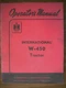 IH Farmall Mccormick International W450 Gas Owners Manual