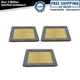 Ecogard 3 Piece Replacement Engine Air Filter Kit Set for Ford Lincoln 5.4L