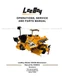 LeeBoy 1200B Asphalt Maintainer Operations Service Parts Repair Manual
