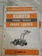 Kubota Bf900 Loader Owners Manual Book