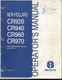 MEW HOLLAND CR920, CR940, CR960, AND CR970 COMBINES  OPERATORS  MANUAL