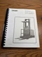 CROWN SP 3000 TL TT SERIES SERVICE PARTS MANUAL FORKLIFT