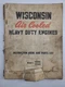 Wisconsin Air Cooled Heavy Duty Engines Instruction Book Parts List VE4D VF4D