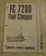 Gehl FC 7200 Flail Chopper Parts Catalog Manual