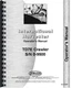 Operators Manual International Harvester TD7E Crawler SN# 0-9500