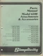 1979 SIMPLICITY LAWN TRACTOR MODEL 6100 ATTACHMENTS PARTS MANUAL TP-733 (868)