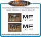 MASSEY FERGUSON 40 Replacement Tractor Decal Kit MF 40