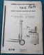 YALE K58AT K58T K58LT KL58AT KL58T KL58LT FORKLIFT PARTS OPERATION MANUAL BOOK