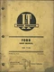 I&T FORD Series #8000 No. FO-25 Tractor Shop Manual