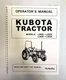 L2650 L2950 L3450 TRACTOR OPERATORS MAINT MANUAL KUBOTA L2650 L2950 L3450 L3650
