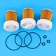 3x Fuel Filter with O-Rings 6A320-59930 for Kubota B3030 B7400 B7410 B7500 B7510
