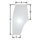 Cab Glass Door Replacement Fits Case-IH MX100 MX135 MX120 192003A6