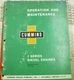 CUMMINS J OPERATION AND MAINTENANCE MANUAL  1958