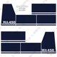 Fits Komatsu WA 450-2 Decal Kit Wheel Loader Replacement Decals  7 Series