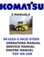 KOMATSU SK1020-5 SKID STEER OPERATORS SERVICE ENGINE SHOP MANUAL PDF USB