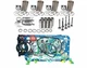 Overhaul Rebuild Kit Fit For Yanmar 4TNE98 Engine Komatsu SK09J-2 WB70A-1 FD20TH