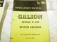 GALION T600 T-600  MOTOR GRADER OPERATORS MANUAL 2062