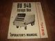 Gehl BU 940 Forage Box Operator's Manual Form No. 902432