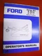 FORD SERIES 951 & 951A 48" 60" 72" ROTARY CUTTERS FACTORY OPERATORS MANUAL