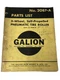 Galion 2087-A 9-Wheel, Self-Propelled Pnuematic Tire Roller Parts List; 03000-Up