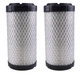 2PCS Air Filters 119655-12560 11965512560 Fits For Yanmar B08-3 B15-3 B18 SV05
