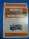 Kubota Rotary Mower Illustrated Parts List Manual OEM RCB60 I E IA E 